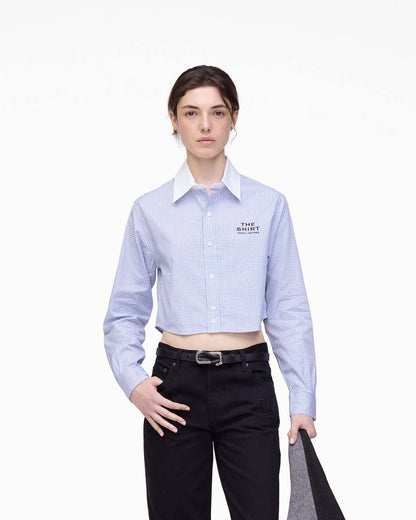 Marc Jacobs Exclusive | The Cropped Femme Shirt Blue Multi