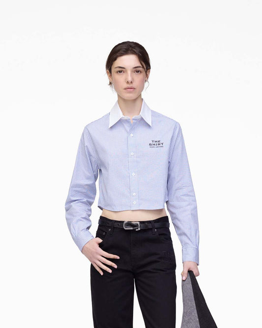 Marc Jacobs Exclusive | The Cropped Femme Shirt Blue Multi