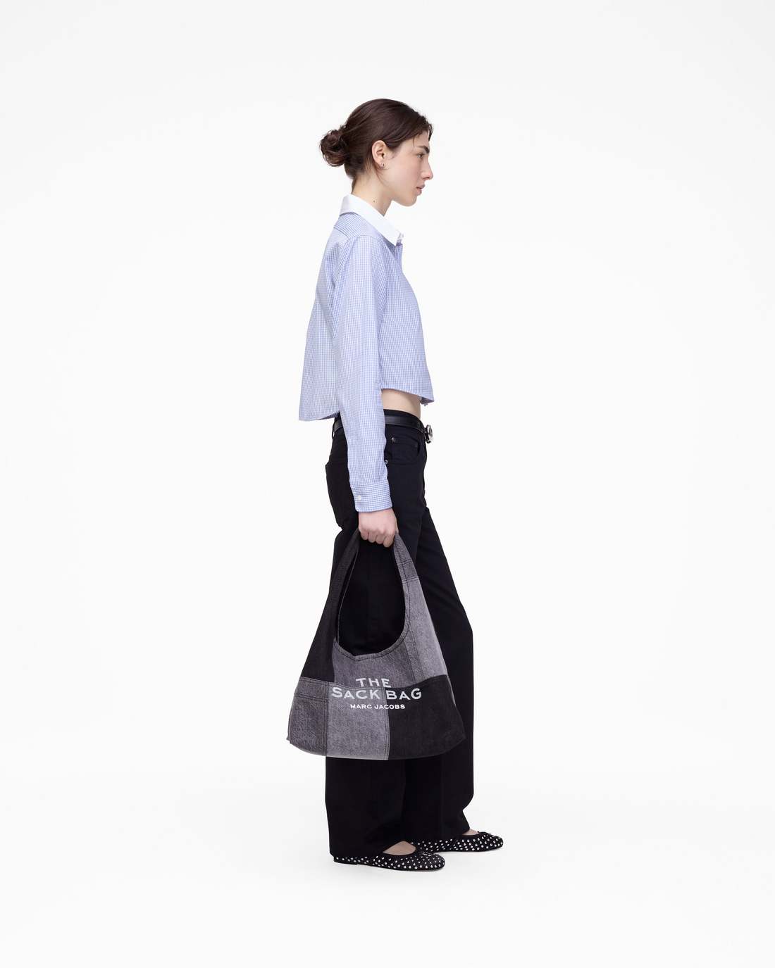 Marc Jacobs Exclusive | The Cropped Femme Shirt Blue Multi