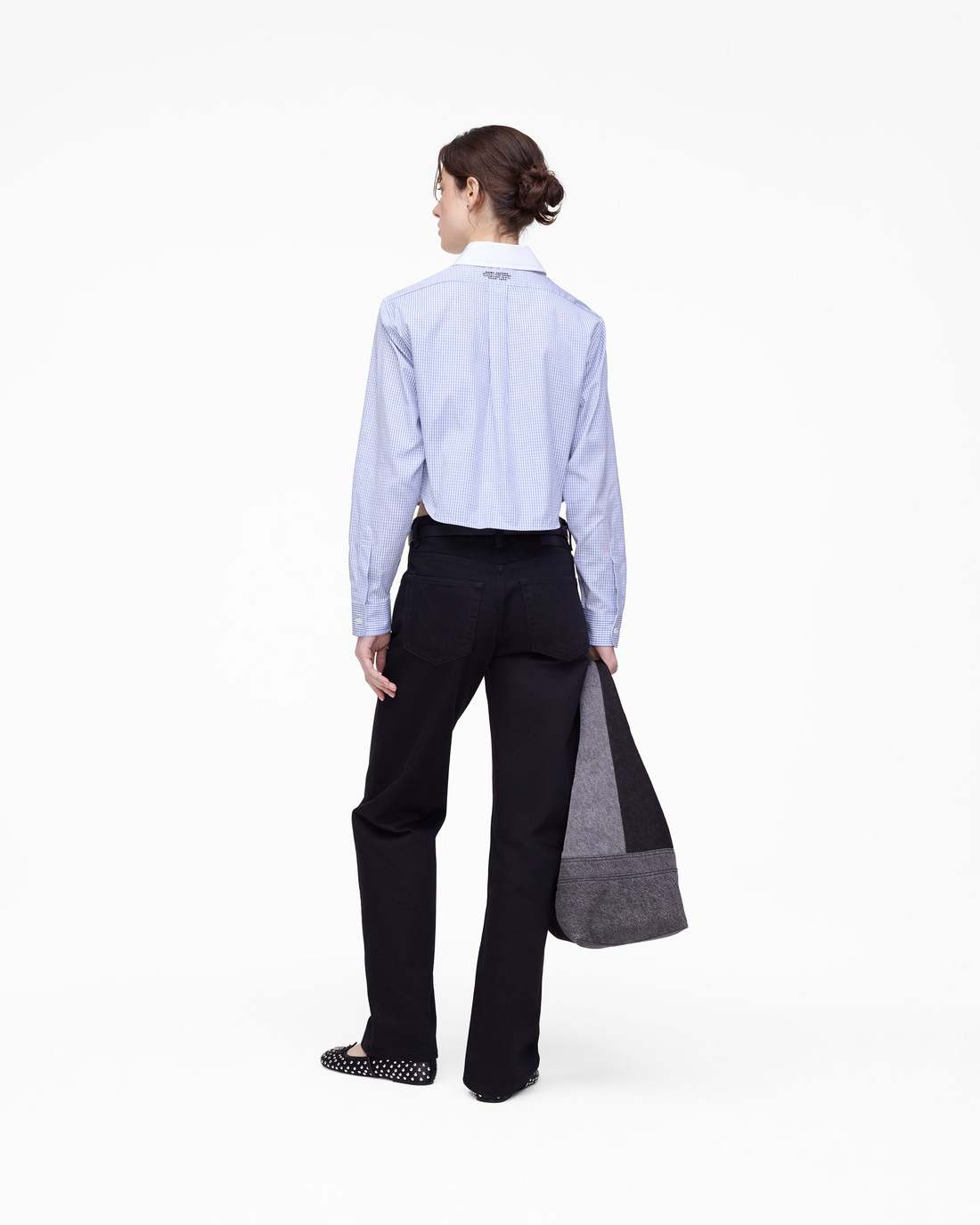 Marc Jacobs Exclusive | The Cropped Femme Shirt Blue Multi