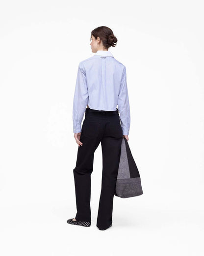 Marc Jacobs Exclusive | The Cropped Femme Shirt Blue Multi