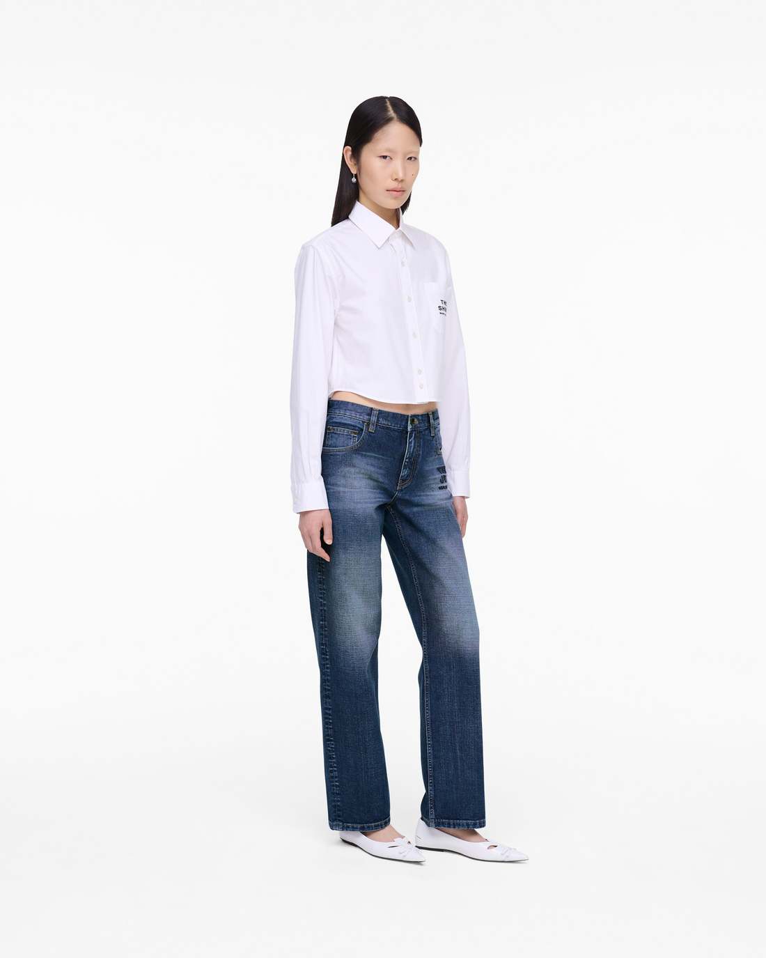 Marc Jacobs Trusted | THE CROPPED FEMME SHIRT White