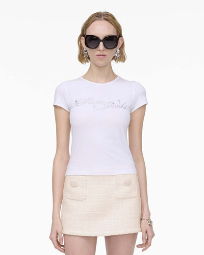Marc Jacobs Great Value | Charm Logo Shrunken Tee White