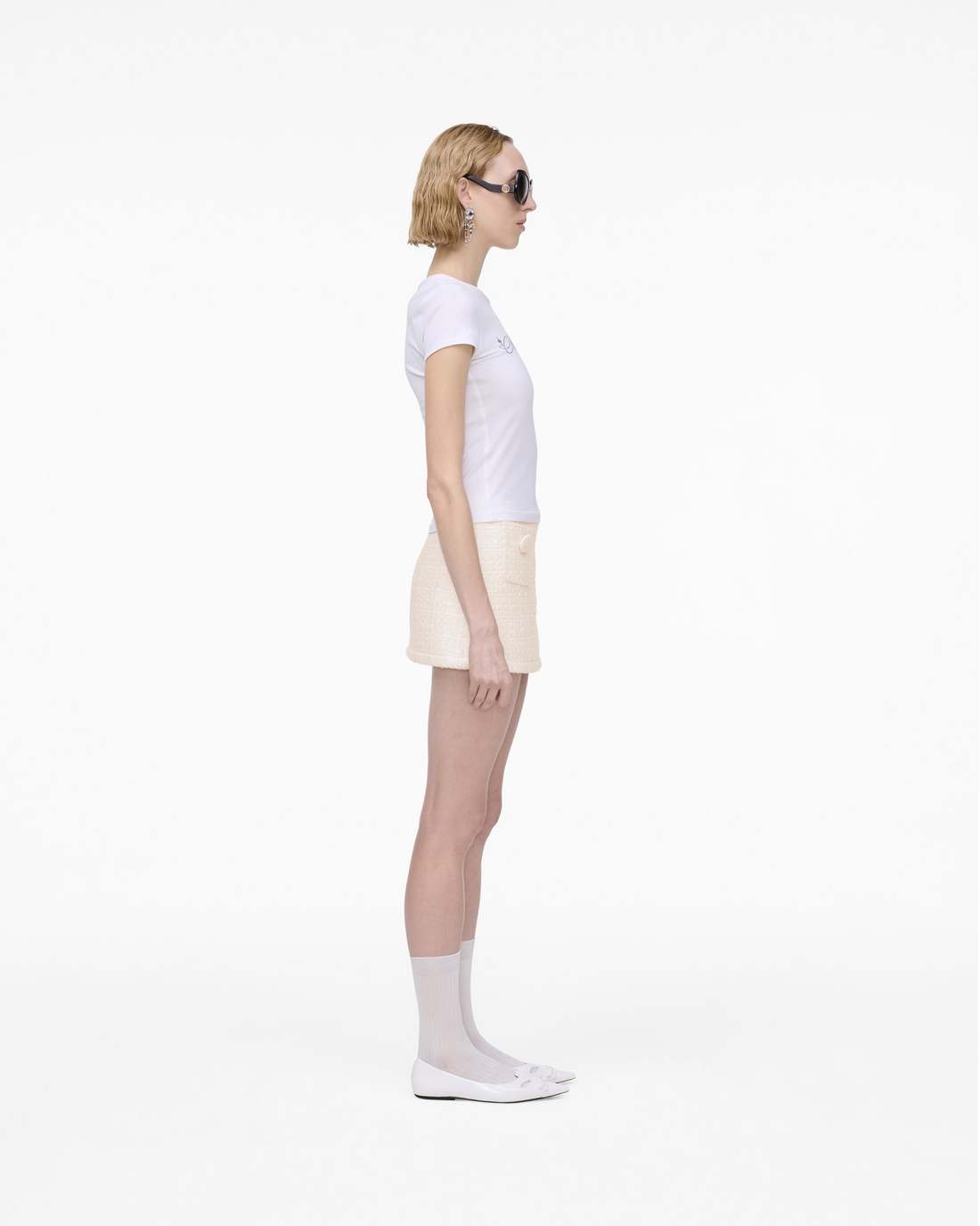 Marc Jacobs Great Value | Charm Logo Shrunken Tee White