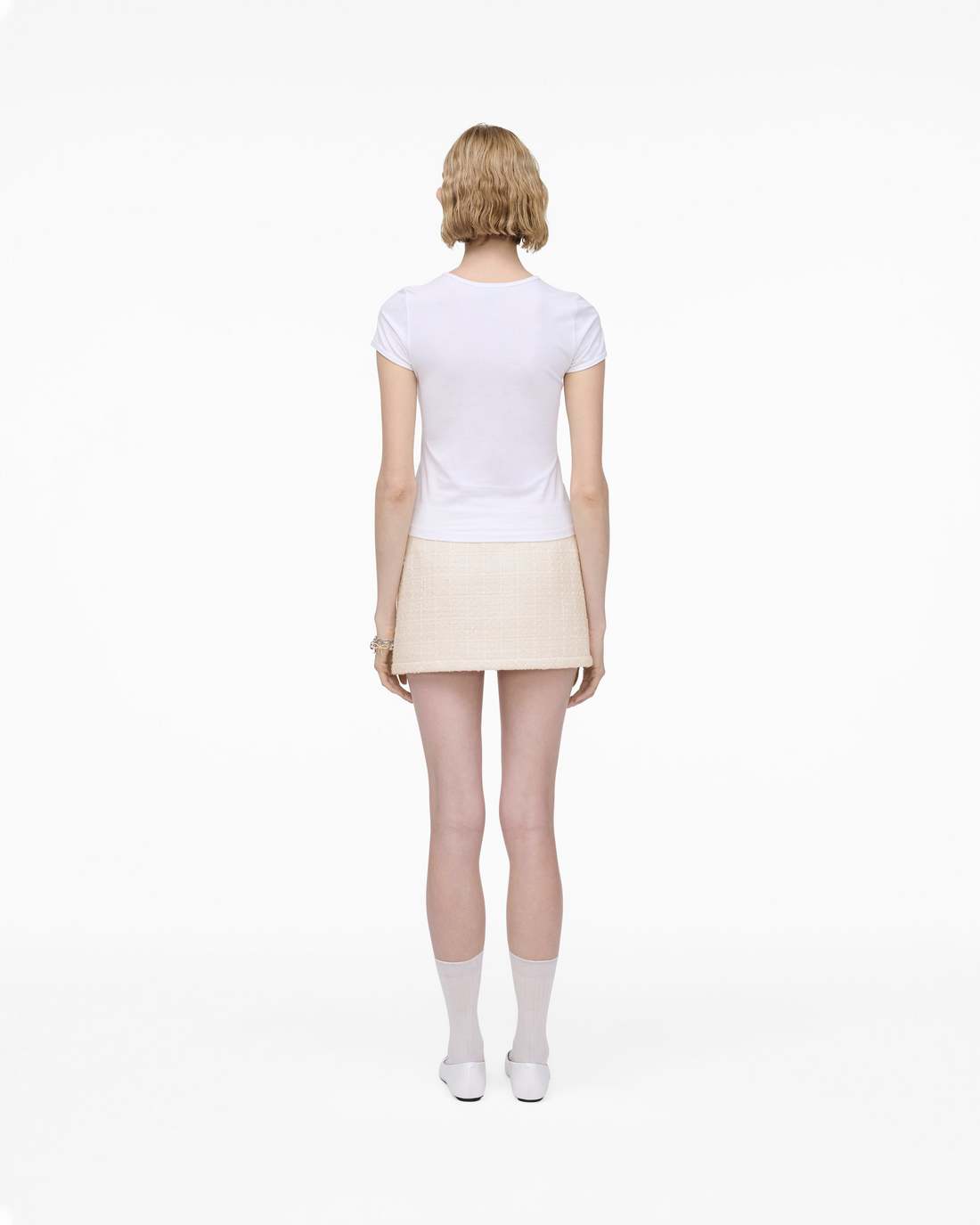 Marc Jacobs Great Value | Charm Logo Shrunken Tee White