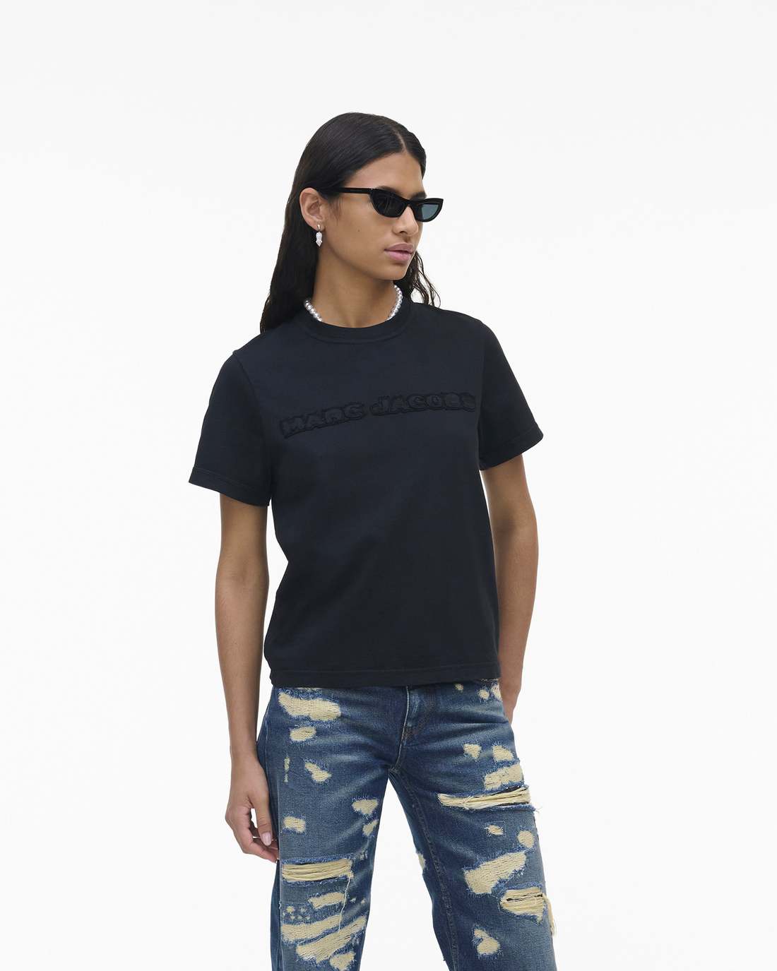 Marc Jacobs Best Seller | The Logo Baby Tee Black