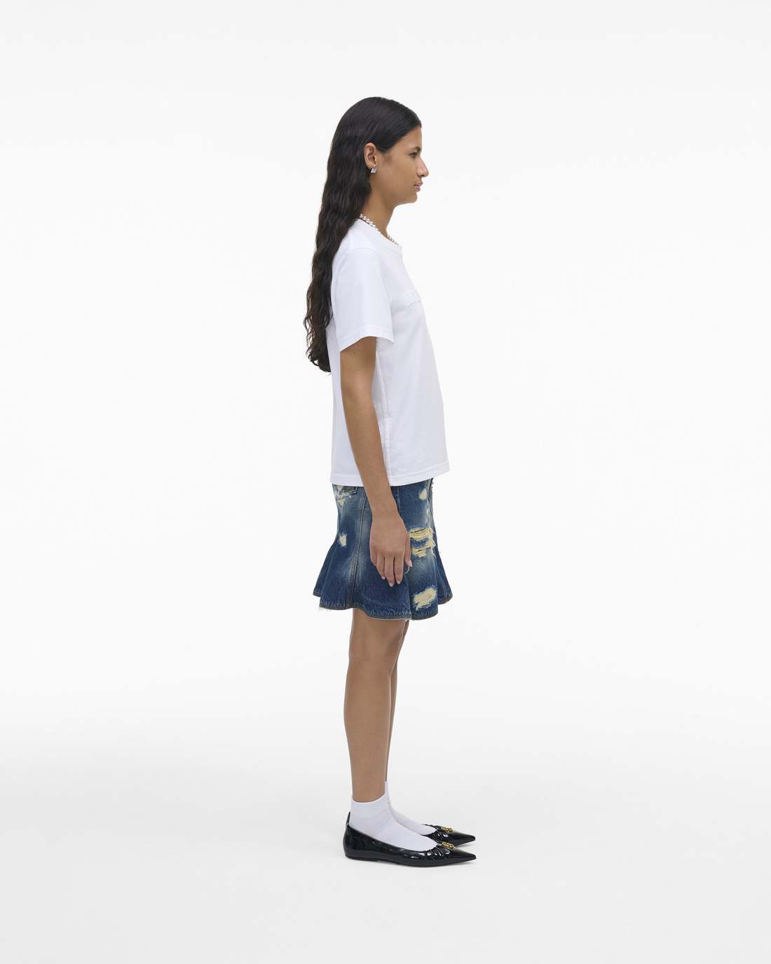 Marc Jacobs Premium | The Logo Baby Tee White