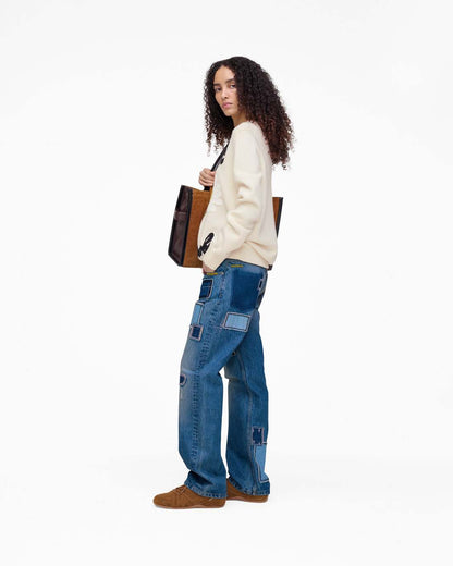 Marc Jacobs Discount | Patchwork Straight Jean Bright Indigo