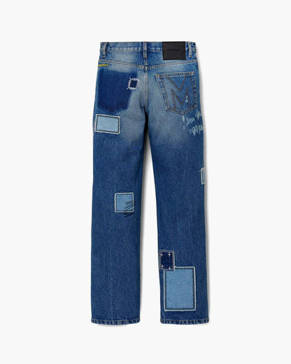 Marc Jacobs Discount | Patchwork Straight Jean Bright Indigo