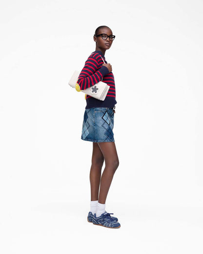 Marc Jacobs Classic | Argyle Patchwork Mini Skirt Bright Indigo