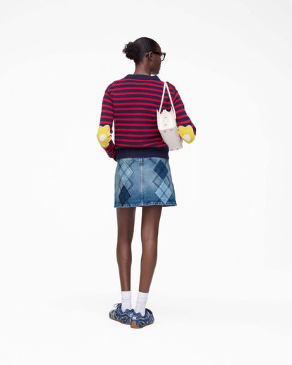 Marc Jacobs Classic | Argyle Patchwork Mini Skirt Bright Indigo