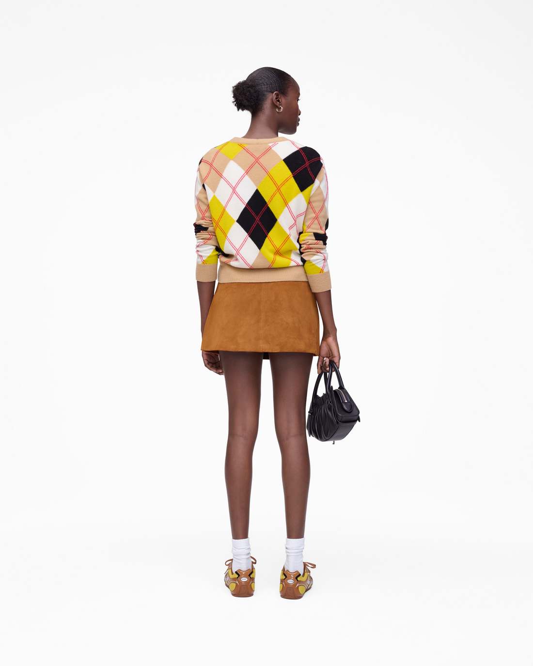 Marc Jacobs Exclusive | Suede Box Pleat Mini Skirt Copper