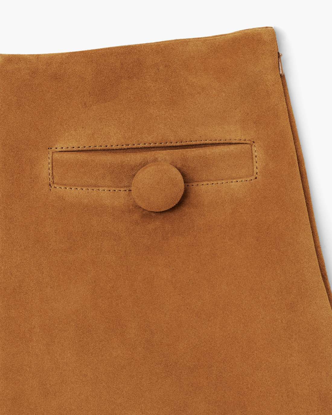 Marc Jacobs Exclusive | Suede Box Pleat Mini Skirt Copper