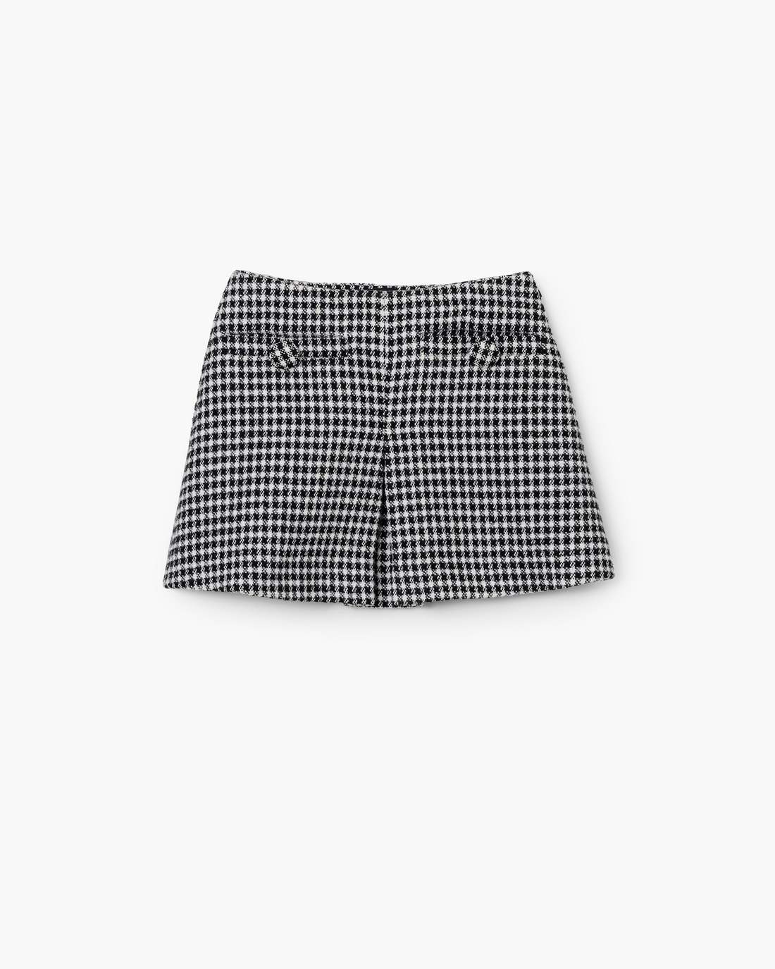 Marc Jacobs Best Seller | Gingham Tweed Mini Skirt Black Multi