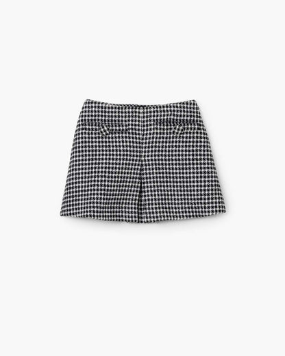 Marc Jacobs Best Seller | Gingham Tweed Mini Skirt Black Multi