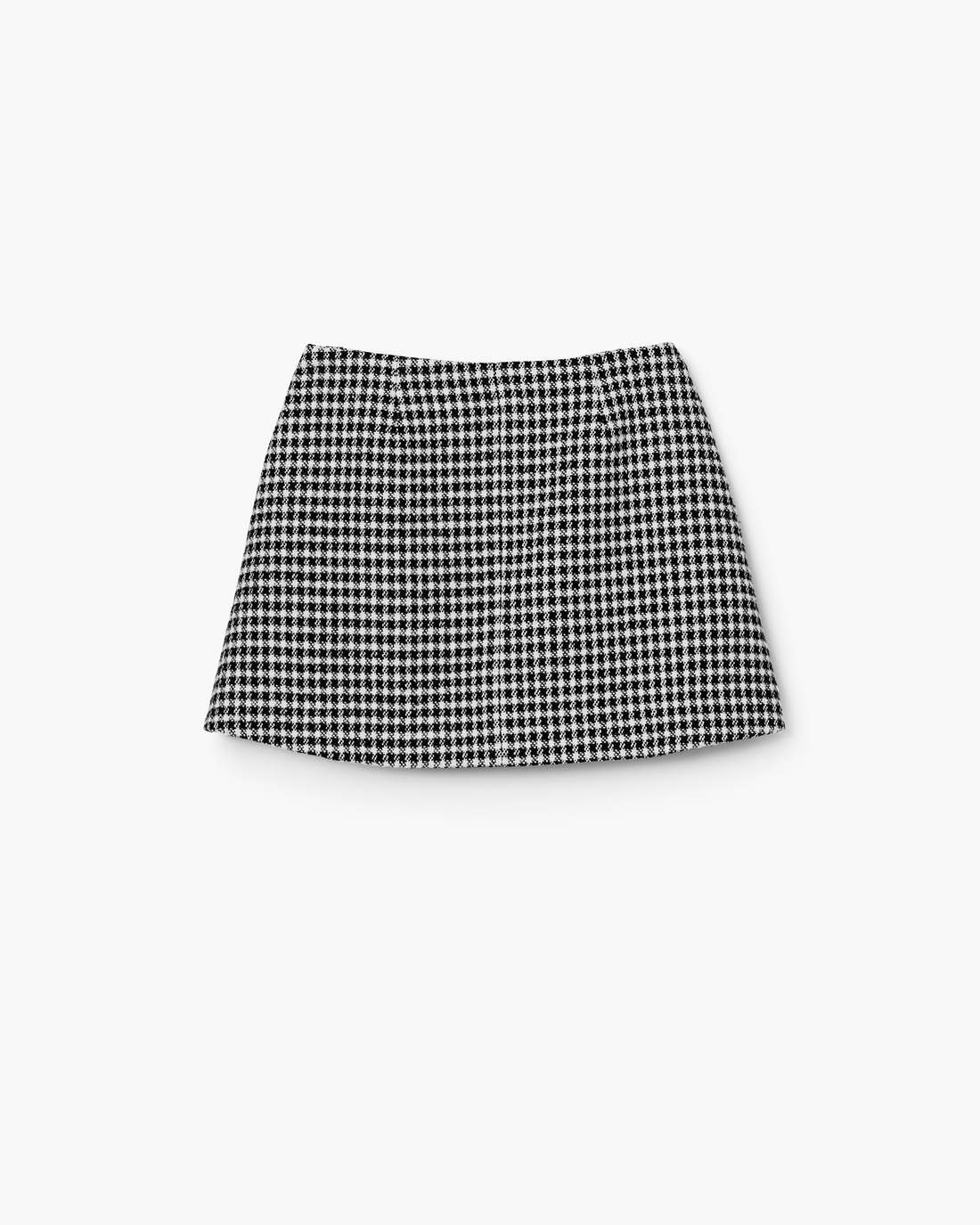 Marc Jacobs Best Seller | Gingham Tweed Mini Skirt Black Multi