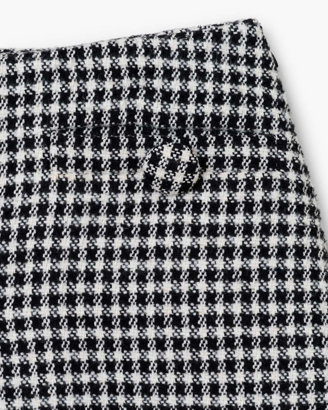 Marc Jacobs Best Seller | Gingham Tweed Mini Skirt Black Multi