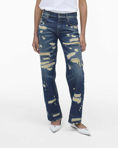Marc Jacobs Latest | The Rip And Repair Straight Jean Punk Indigo