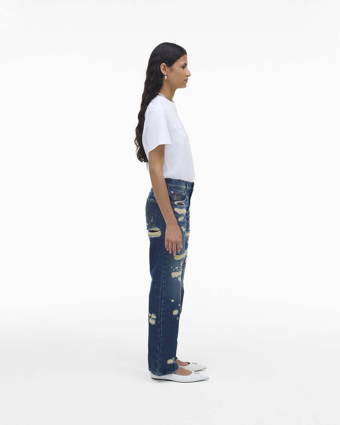 Marc Jacobs Latest | The Rip And Repair Straight Jean Punk Indigo
