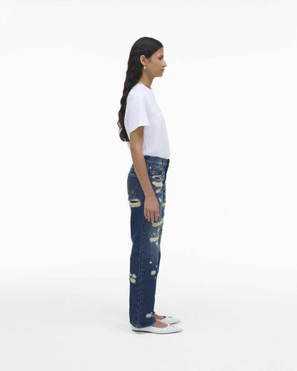 Marc Jacobs Latest | The Rip And Repair Straight Jean Punk Indigo
