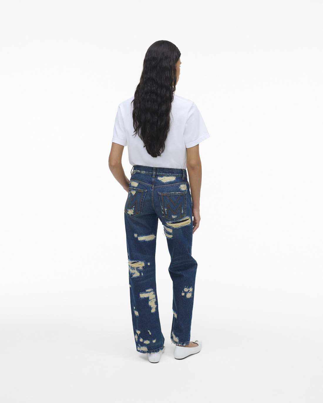 Marc Jacobs Latest | The Rip And Repair Straight Jean Punk Indigo