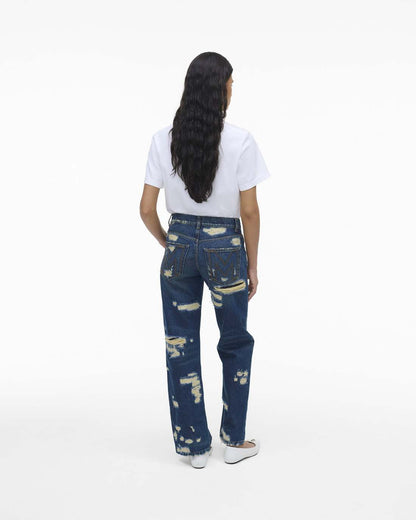 Marc Jacobs Latest | The Rip And Repair Straight Jean Punk Indigo