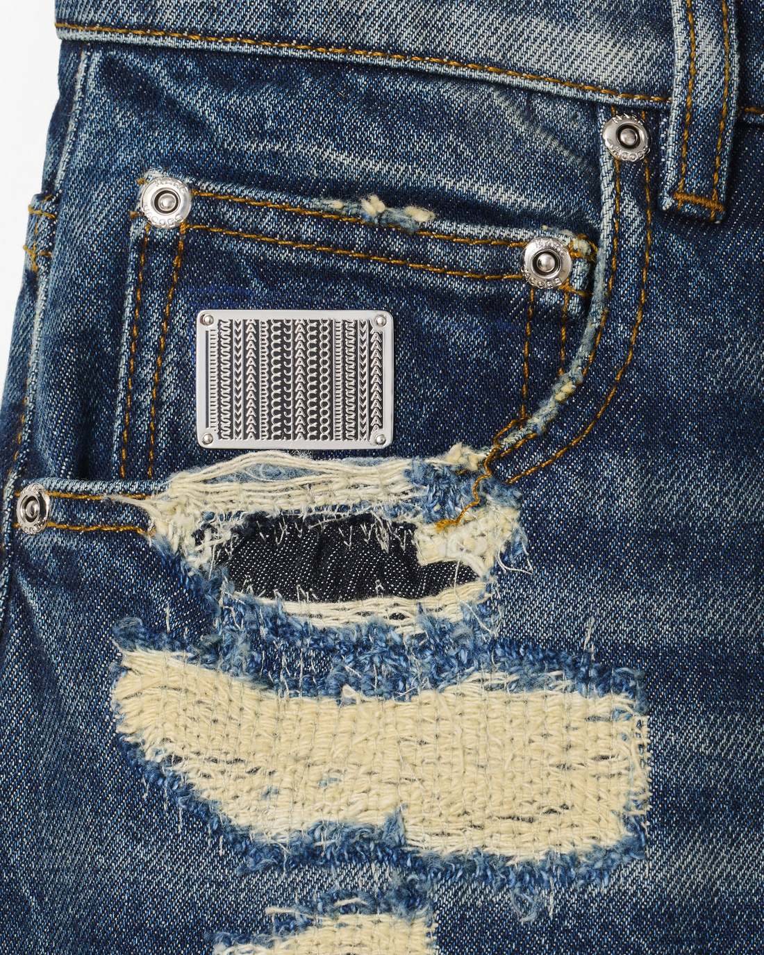 Marc Jacobs Latest | The Rip And Repair Straight Jean Punk Indigo