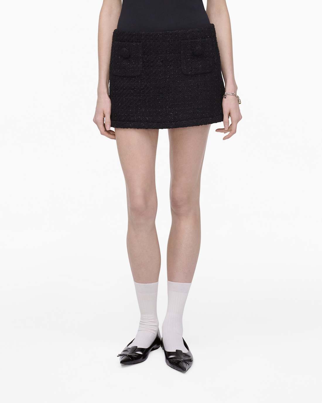 Marc Jacobs Special Offer | Tweed Mini Skirt Black