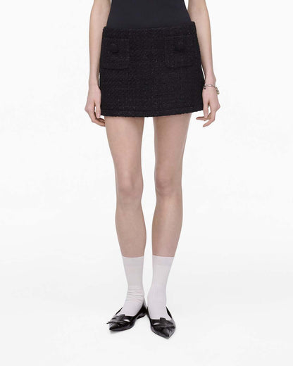 Marc Jacobs Special Offer | Tweed Mini Skirt Black