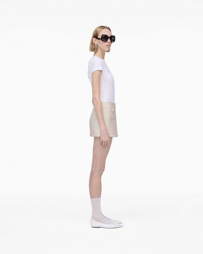 Marc Jacobs Hot Sale | Tweed Mini Skirt Ivory