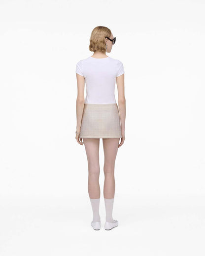 Marc Jacobs Hot Sale | Tweed Mini Skirt Ivory