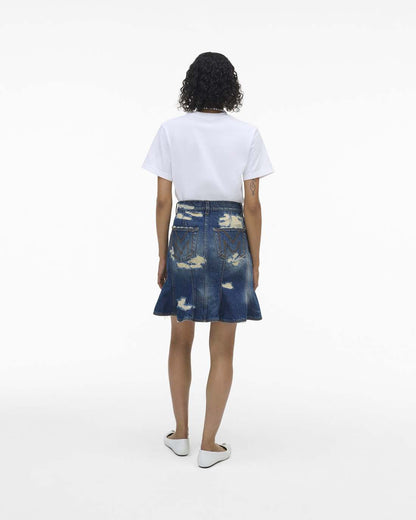 Marc Jacobs Great Value | The Rip And Repair Fluted Mini Skirt Punk Indigo