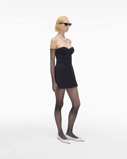 Marc Jacobs Best Seller | The Duchess Satin Skirt Black