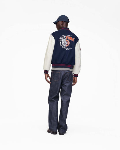 Marc Jacobs Customer Favorite | The A.P.C. X Marc Jacobs  Varsity Jacket Dark Navy/White