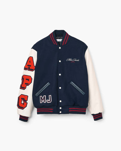 Marc Jacobs Customer Favorite | The A.P.C. X Marc Jacobs  Varsity Jacket Dark Navy/White