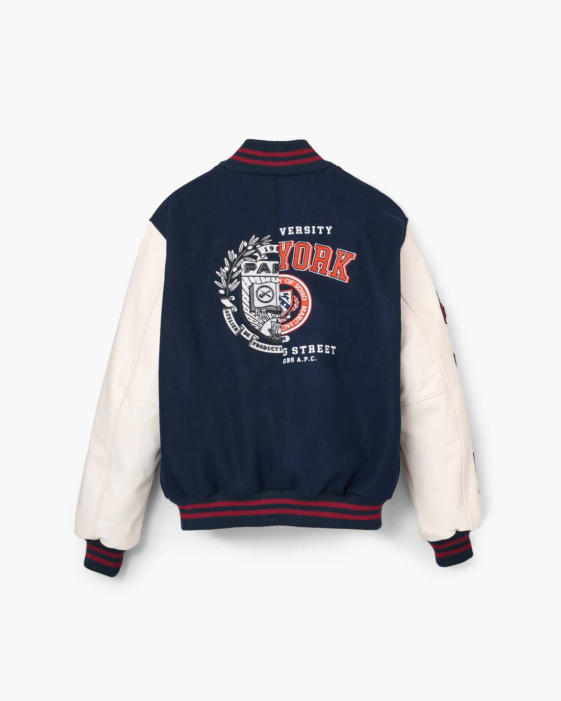 Marc Jacobs Customer Favorite | The A.P.C. X Marc Jacobs  Varsity Jacket Dark Navy/White