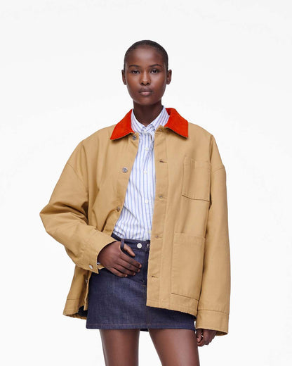 Marc Jacobs Everyday | The A.P.C. X Marc Jacobs Stoned Canvas Unisex Jacket Camel