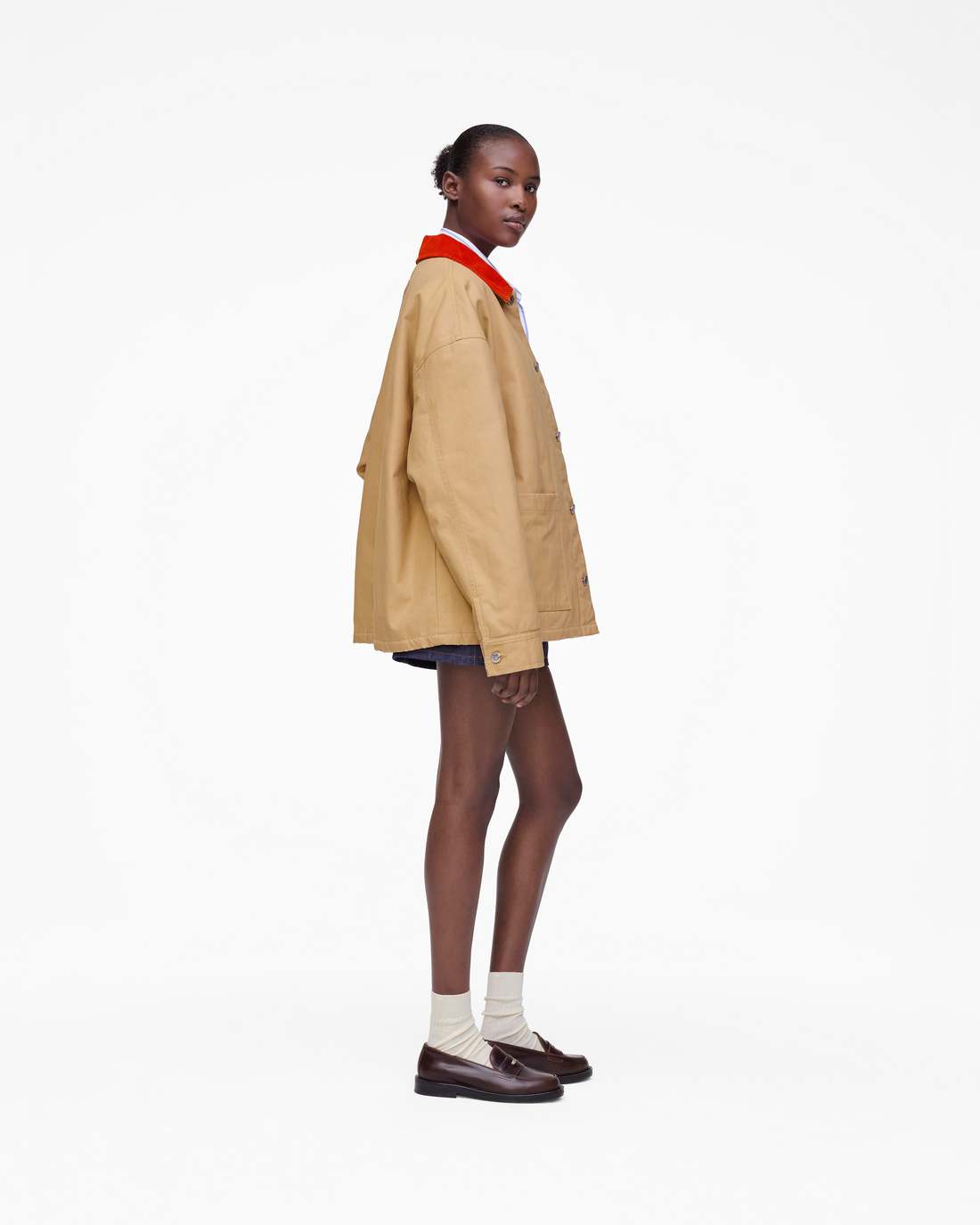 Marc Jacobs Everyday | The A.P.C. X Marc Jacobs Stoned Canvas Unisex Jacket Camel