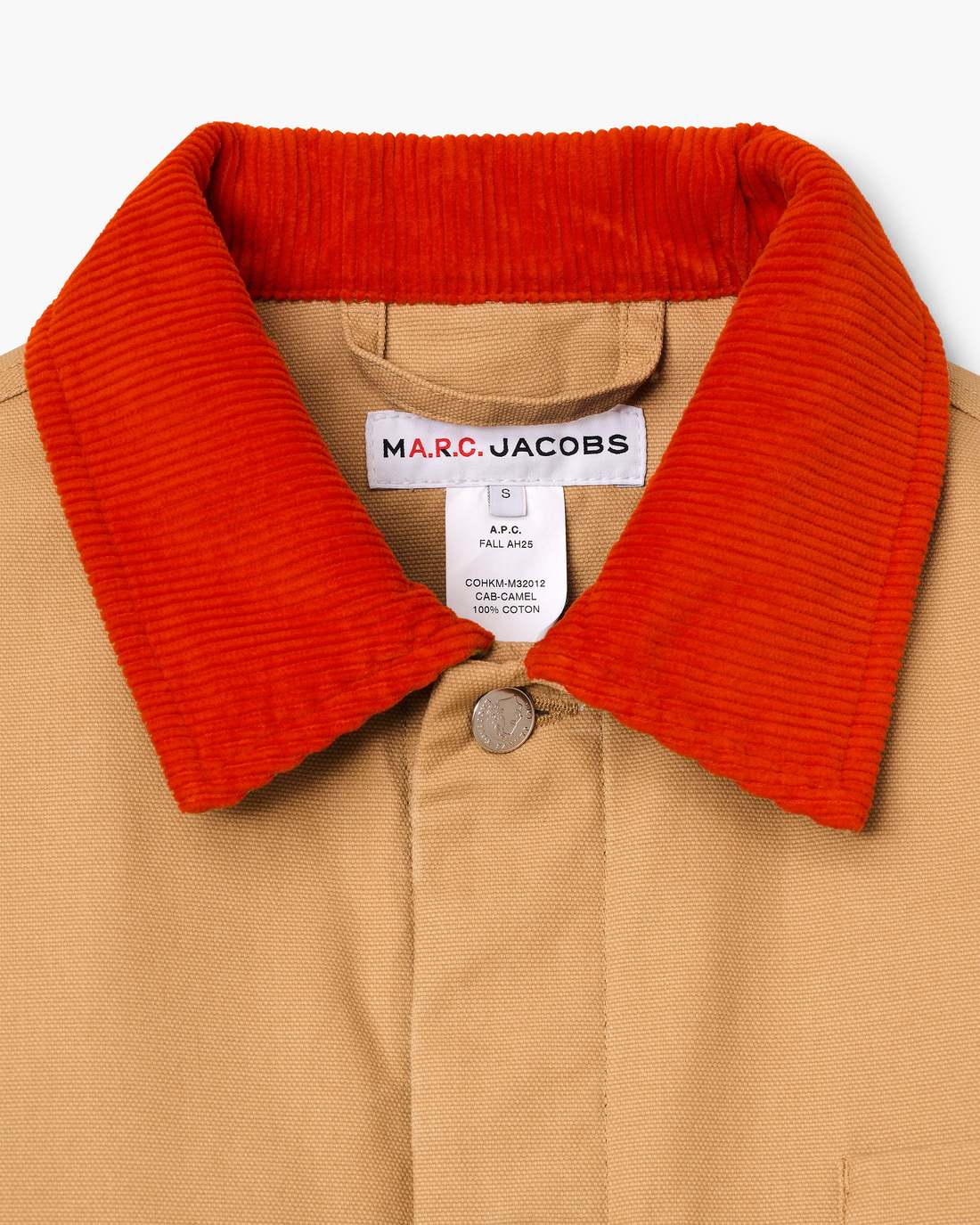 Marc Jacobs Everyday | The A.P.C. X Marc Jacobs Stoned Canvas Unisex Jacket Camel