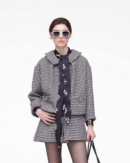 Marc Jacobs Everyday | Gingham Tweed Jacket Black Multi