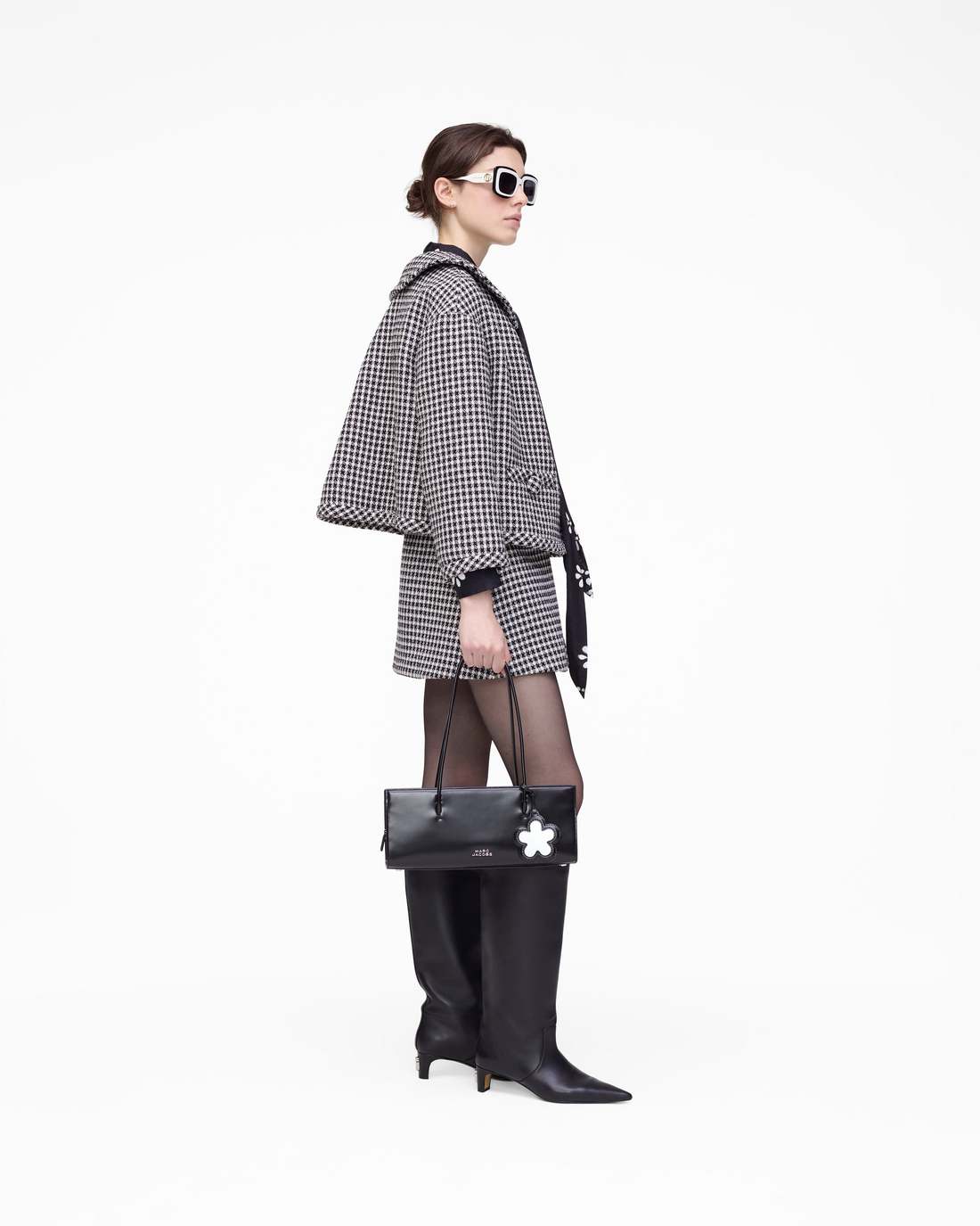 Marc Jacobs Everyday | Gingham Tweed Jacket Black Multi