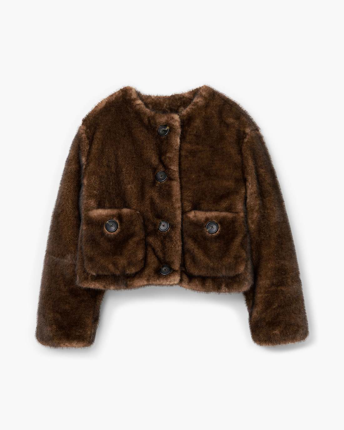 Marc Jacobs New | Teddy Cropped Jacket Ebony