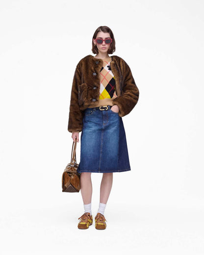 Marc Jacobs New | Teddy Cropped Jacket Ebony