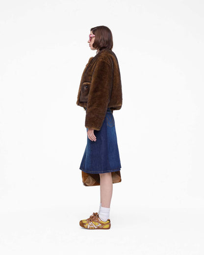 Marc Jacobs New | Teddy Cropped Jacket Ebony