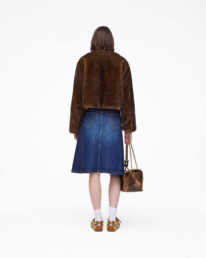 Marc Jacobs New | Teddy Cropped Jacket Ebony