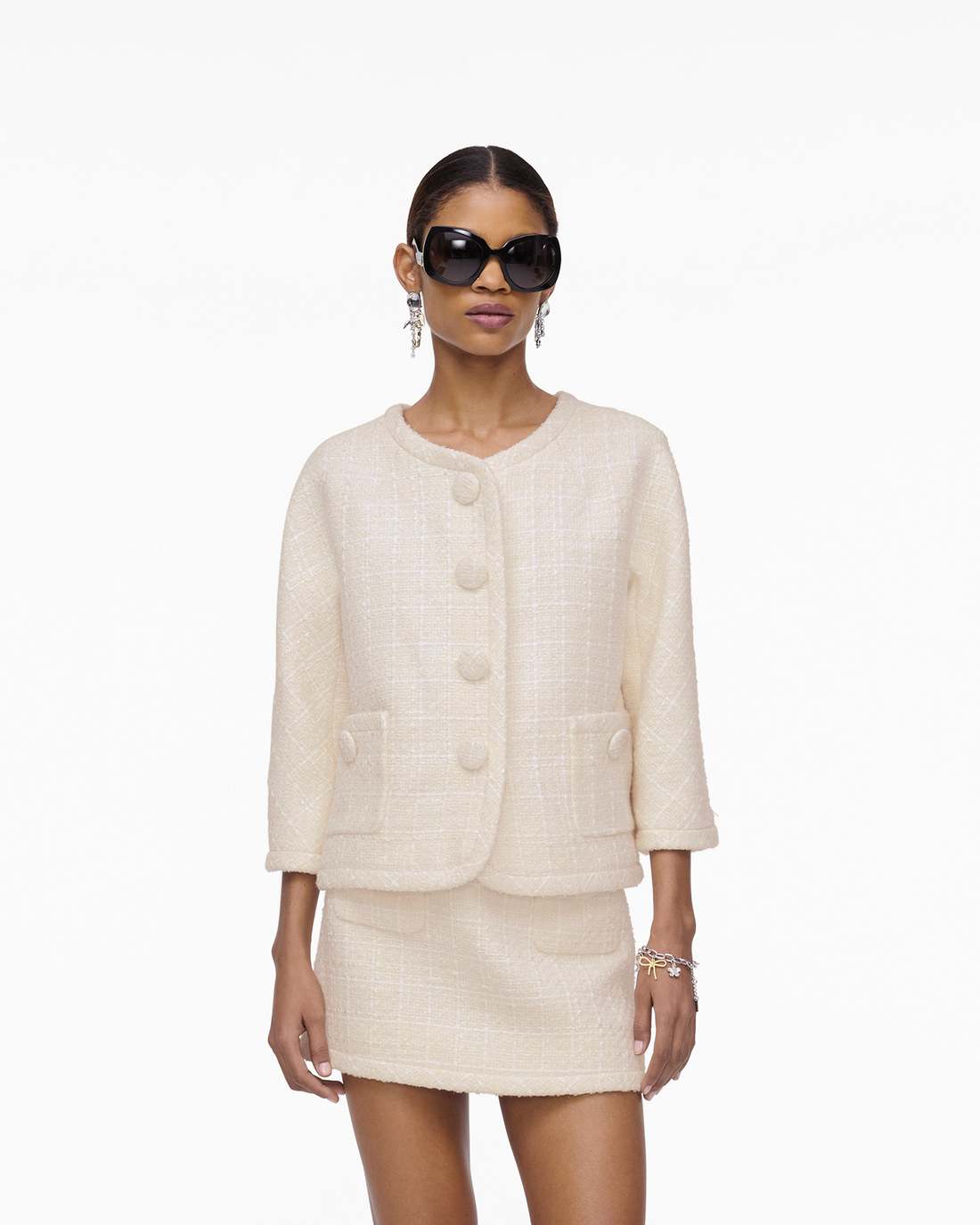 Marc Jacobs Trending | Tweed Backwards Lady Jacket Ivory