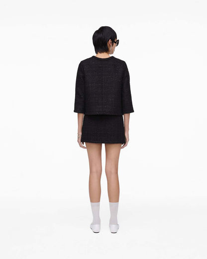 Marc Jacobs New | Tweed Backwards Lady Jacket Black
