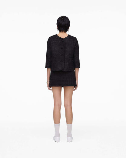 Marc Jacobs New | Tweed Backwards Lady Jacket Black