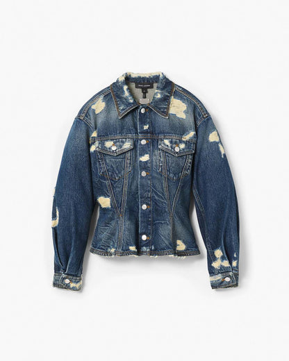 Marc Jacobs Great Value | The Rip And Repair Fluted Denim Jacket Punk Indigo