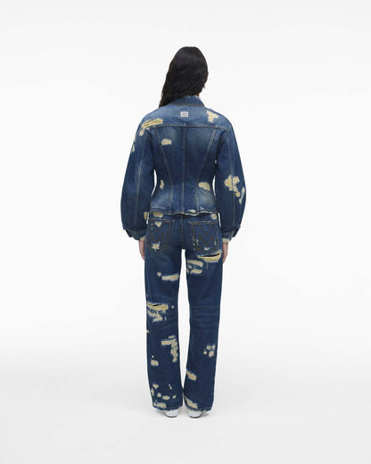 Marc Jacobs Great Value | The Rip And Repair Fluted Denim Jacket Punk Indigo